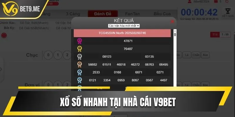Giới thiệu Xổ số nhanh trực tuyến tại V9bet