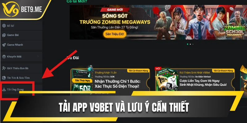 Tải App V9bet Và Lưu Ý Cần Thiết Khi Thực Hiện Thao Tác